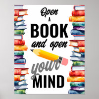 Open a book and open your mind school library