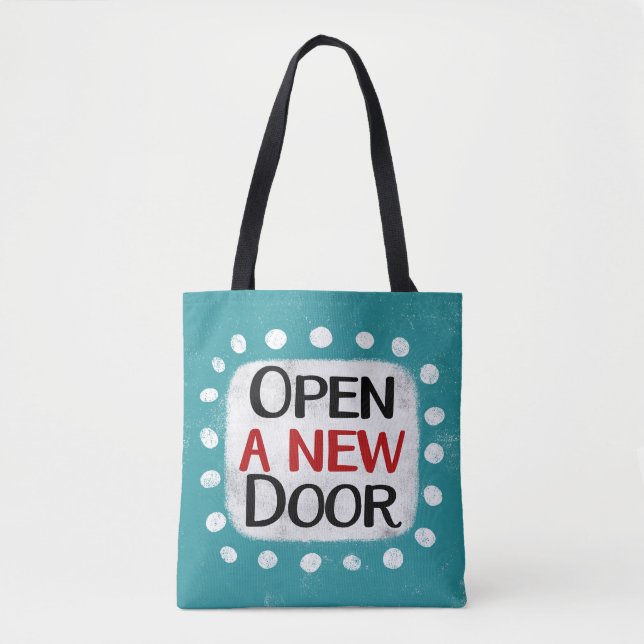 Open A New Door Tote Bag (Front)