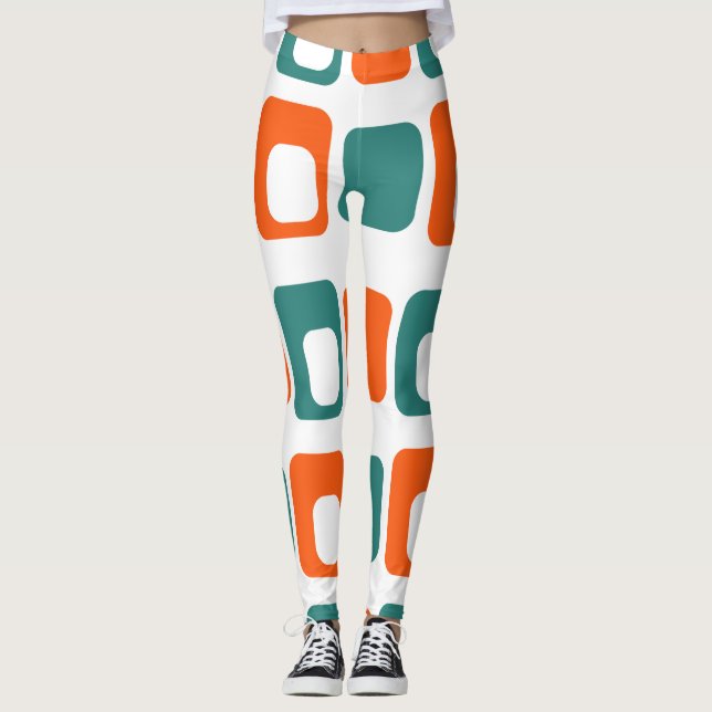 Open and Closed Rectangles  Leggings (Front)