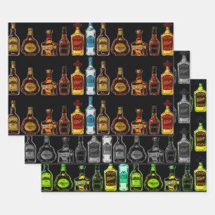Open Bar Wrapping Paper Sheet