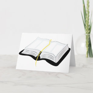Open Bible Card