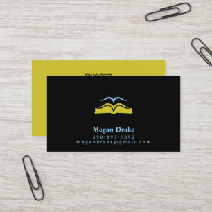 Open Bible Dove Logo Holy Spirit Christian Business Card