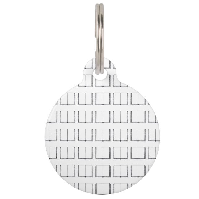 Open Book (Blank Pages) Pet Tag (Front)