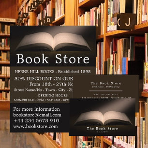 Open Book, Book Store Advertising Flyer
