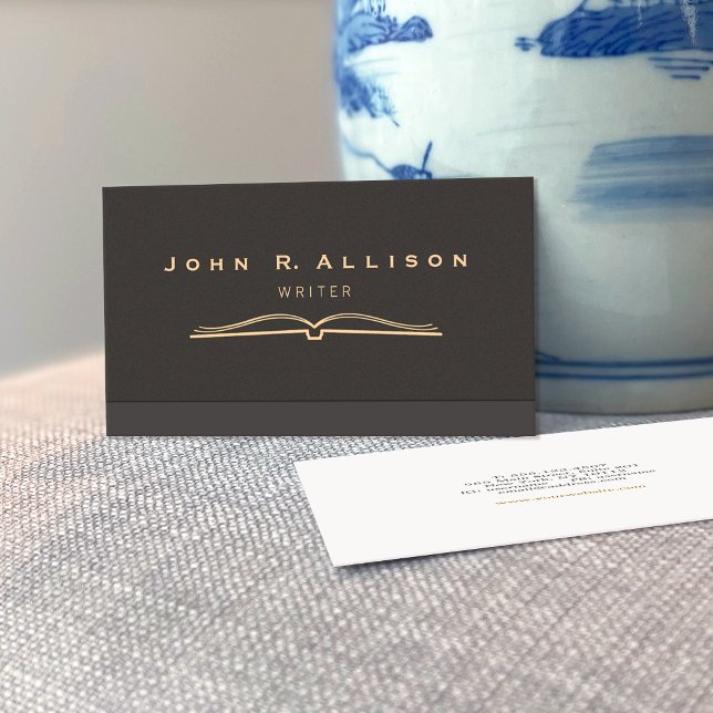 Open Book Educational and Teaching Business Card (Creator Uploaded)