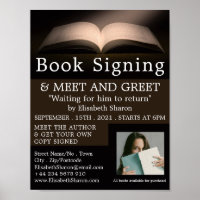 Open Book, Writers Book Signing Advertising