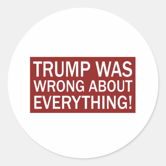 Open Bottle When It Happens FDT Classic Round Sticker (Front)