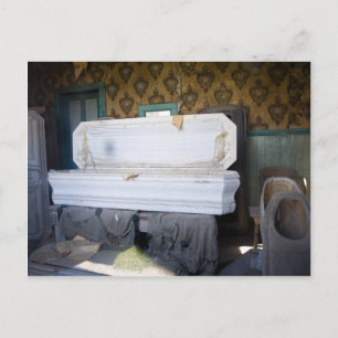 Open Casket City Morgue Postcard