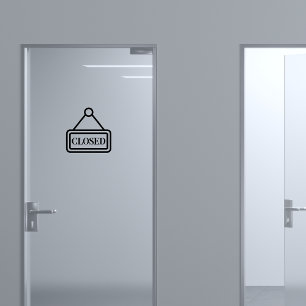 Open/Closed Door Sticker