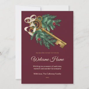 Open Door Key Family Christmas Card
