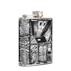 Open Doors Hip Flask