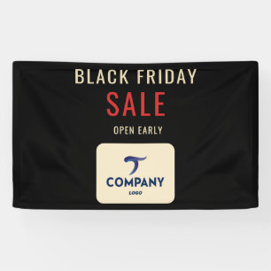 Open Early Black Friday Sale Company Logo Outdoor Banner