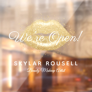 Open For Business Gold Black Beauty Lips Makeup