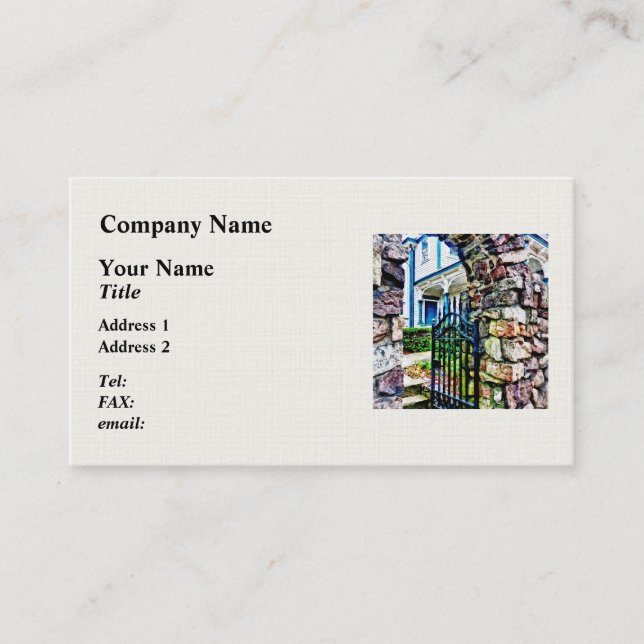 Open Gate Business Card (Front)