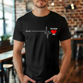  Open Heart Bypass Surgery Heart Attack Survivor T-Shirt