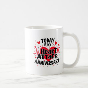 Open Heart Diseases Heart Attack Anniversary Surge Coffee Mug
