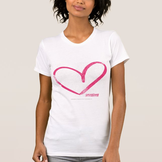 Open Heart Magenta T-Shirt (Front)