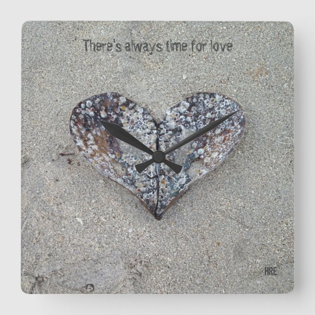 Open Heart Shell Clock (Front)