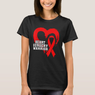 Open Heart Surgery Bypass Awareness Heart Heart Su T-Shirt
