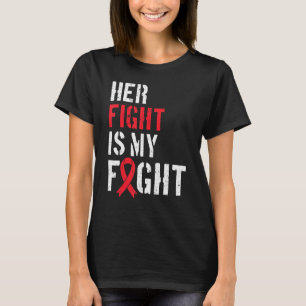 Open Heart Surgery Bypass Awareness Heart Her Figh T-Shirt