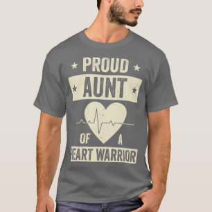 Open Heart Surgery CHD Transplant Aunt of a Heart T-Shirt