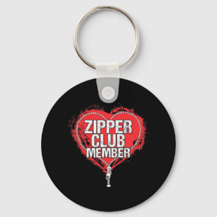 Open Heart Surgery Humour Funny Zipper Club Member Key Ring