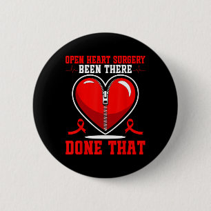 Open Heart Surgery Patients Heart Disease Awarenes 6 Cm Round Badge