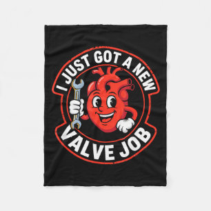 Open Heart Surgery Recovery Funny Fleece Blanket