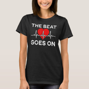 Open Heart Surgery Recovery Heart Beat Apparel T-Shirt