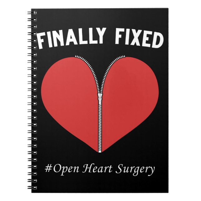 Open Heart Surgery Recovery Operation Bypass Notebook (Front)