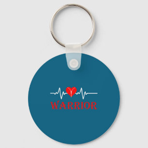 Open Heart Surgery Recovery Survivor Heart Warrior Key Ring