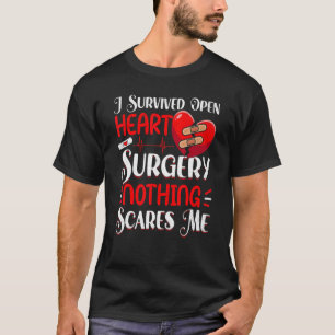 Open Heart Surgery Survivor Bypass Patient Heart T-Shirt