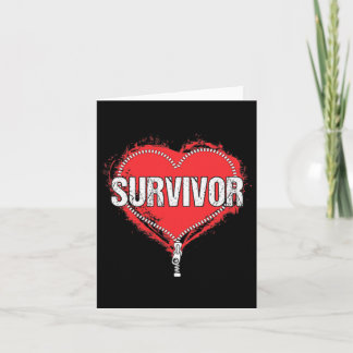 Open Heart Surgery Survivor Cardiac New Life Gift  Card