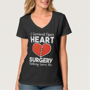 Open Heart Surgery Transplant Nothing Scares Heart T-Shirt