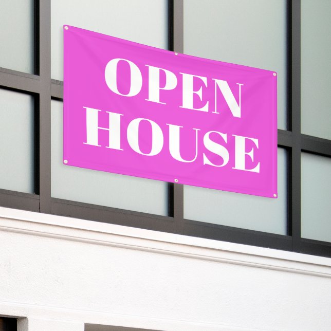 OPEN HOUSE Banner (Outside Building)
