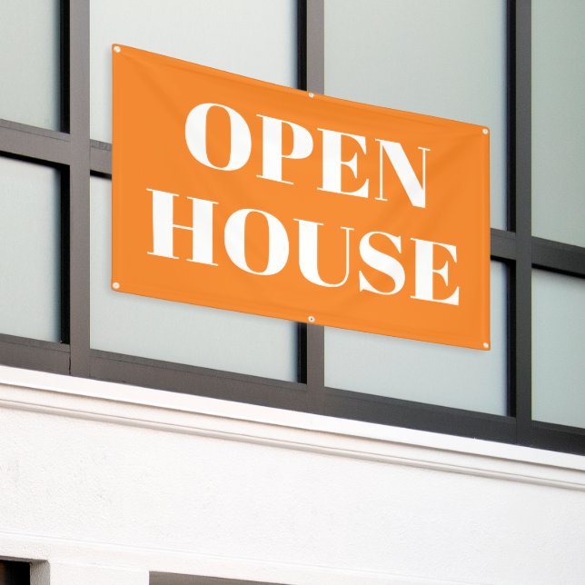 OPEN HOUSE Banner (Outside Building)