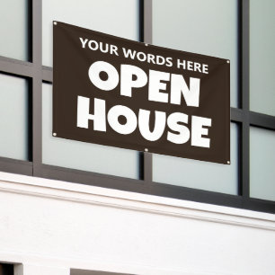 OPEN HOUSE Custom Banner