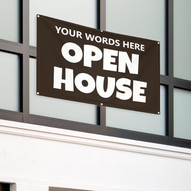 OPEN HOUSE Custom Banner (Outside Building)