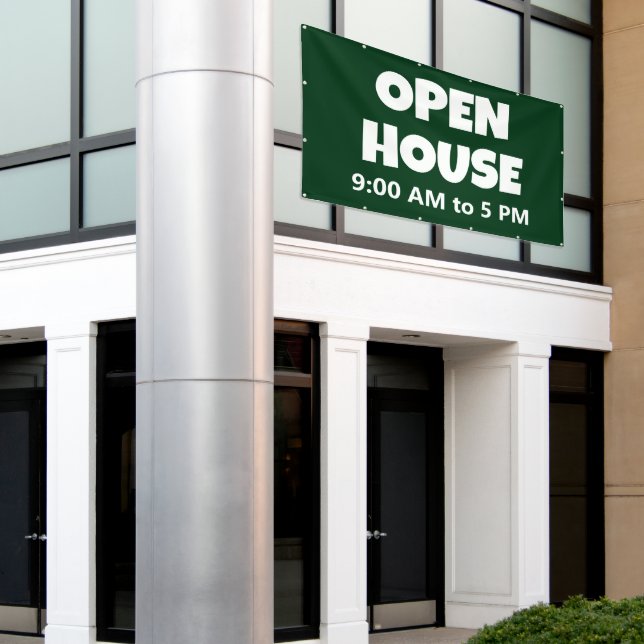 OPEN HOUSE Custom Banner (Outside Building)