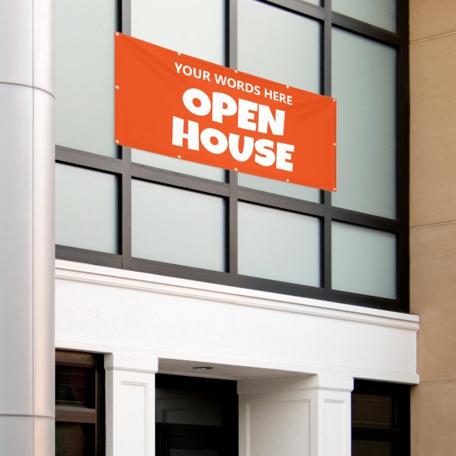 OPEN HOUSE Custom Banner (Outside Building)