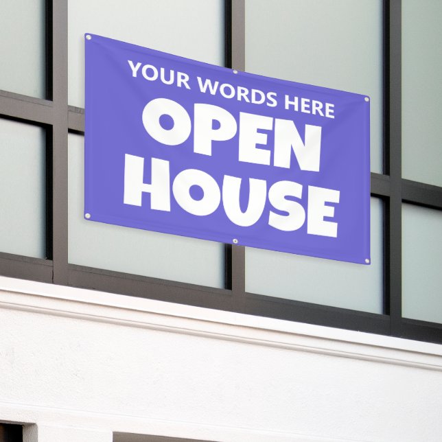 OPEN HOUSE Custom Banner (Outside Building)