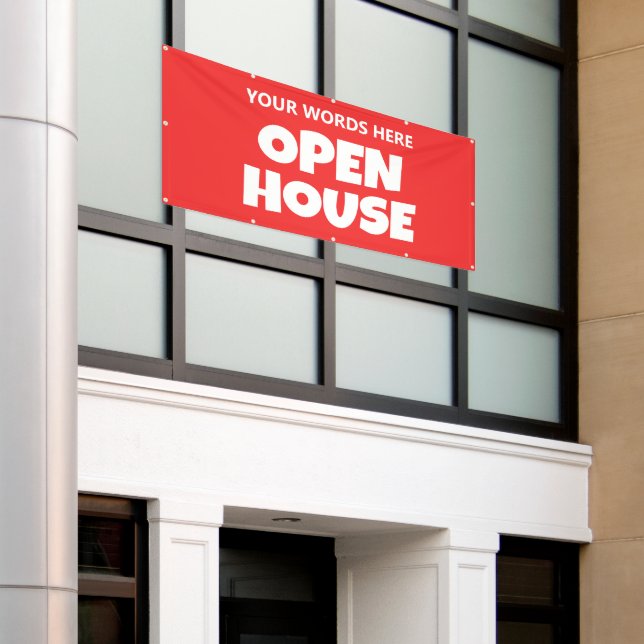 OPEN HOUSE Custom Banner (Outside Building)