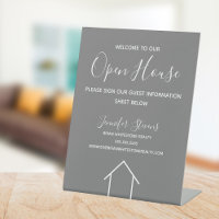 Open House Custom Real Estate Company Chic Grey
