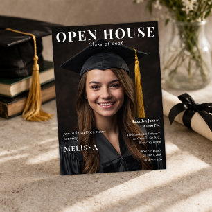 Open House Graduation Photo Invite