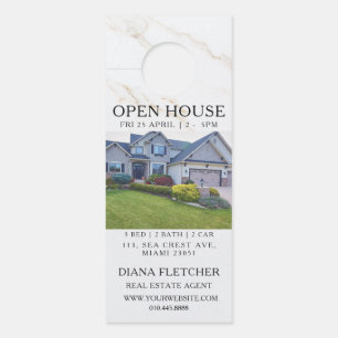 Open House Invitation Real Estate Farming Door Han Hanger