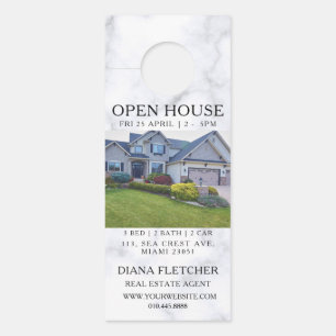 Open House Invitation Real Estate Farming Door Han Hanger