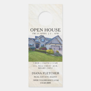 Open House Invitation Real Estate Farming Door Han Hanger