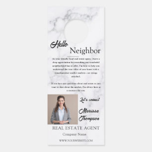 Open House Invitation Real Estate Farming Door Han Hanger