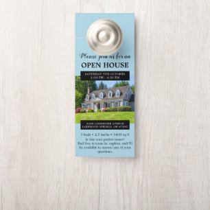 Open House Invitation Real Estate Farming Door Hanger