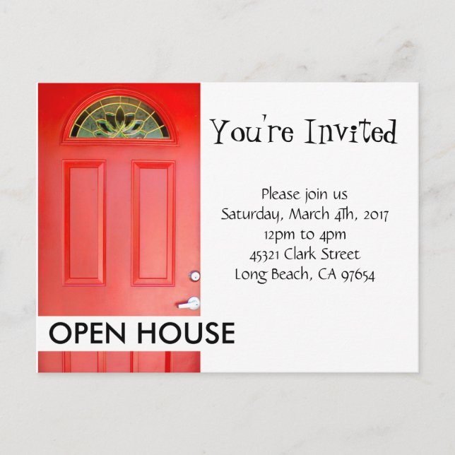 OPEN HOUSE postcard (Front)